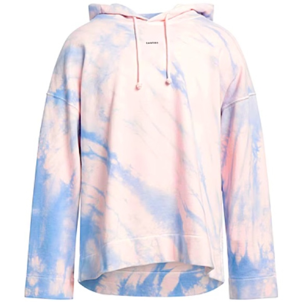 NWT: SANDRO Men’s/Unisex Tie-Dye Hoodie in Pink and Blue